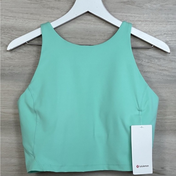 Lululemon Align High Neck Tank Crop Nulu Wild Mint Size 8 - Picture 11 of 11